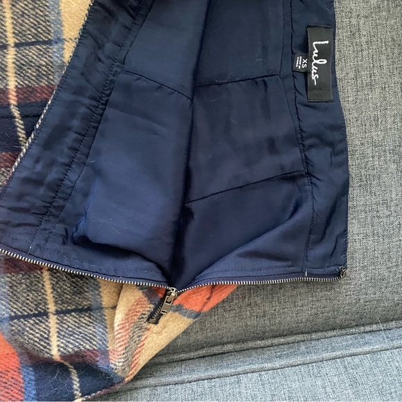 Mad for Plaid Beige Plaid mini skirt LULUs - Picture 3 of 3